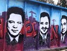 Теперь на одном из челнинсих заборов изображены мэры на фоне приличного слова