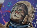 В Челнах появится мурал с котом-космонавтом