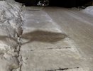  «Дорога под уклоном. Летом был ремонт. Снег не чистят, получилась горка»