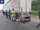Под Мензелинском LADA въехала в фуру – водитель погиб