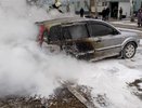 На парковке в Челнах загорелся автомобиль 