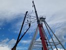 В парке Победы Челнов начали собирать колесо обозрения
