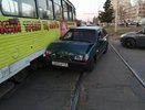 Челнинец врезался в трамвай