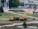 Площадь Азатлык в Челнах начали готовить к установке главной елки