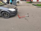 Водитель сбил девочку на самокате