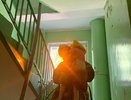 Во время пожара в квартире в пос. ЗЯБ удалось спасти двух девочек