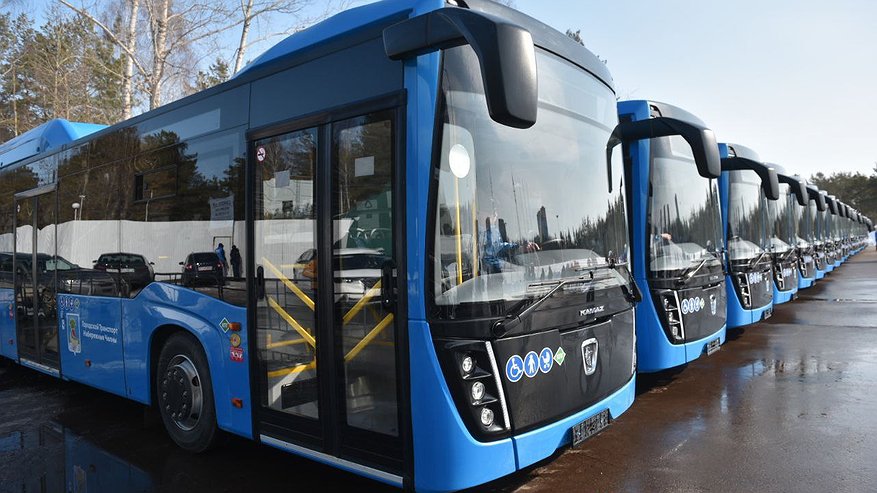 Главная картинка новости: Новые автобусы проходят в Челнах техосвидетельствование 
