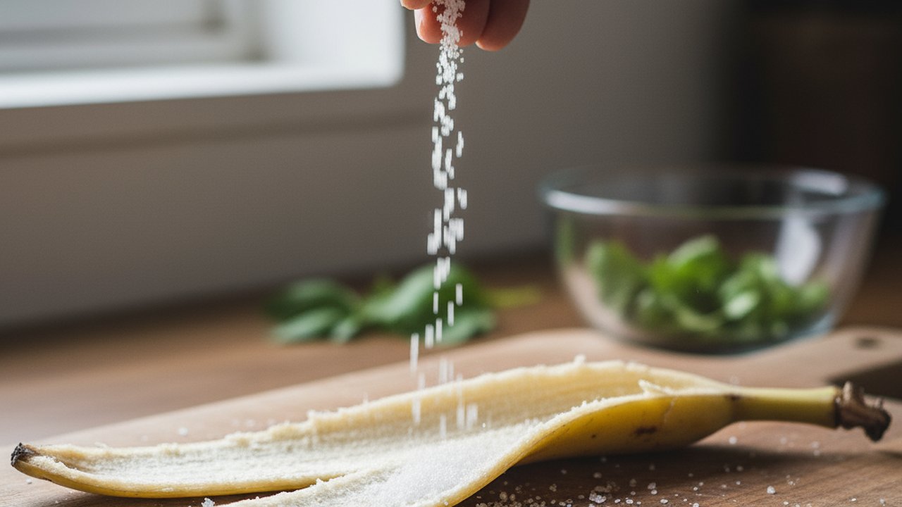 Главная картинка новости: Банановую кожуру посыпаю солью и не нарадуюсь своей смекалке: лучший лайфхак для лентяек