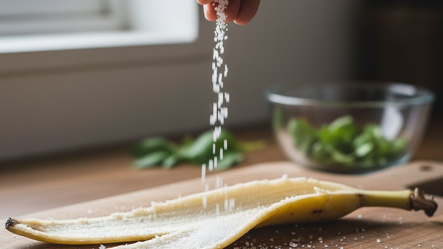 Главная картинка новости: Банановую кожуру посыпаю солью и не нарадуюсь своей смекалке: лучший лайфхак для лентяек