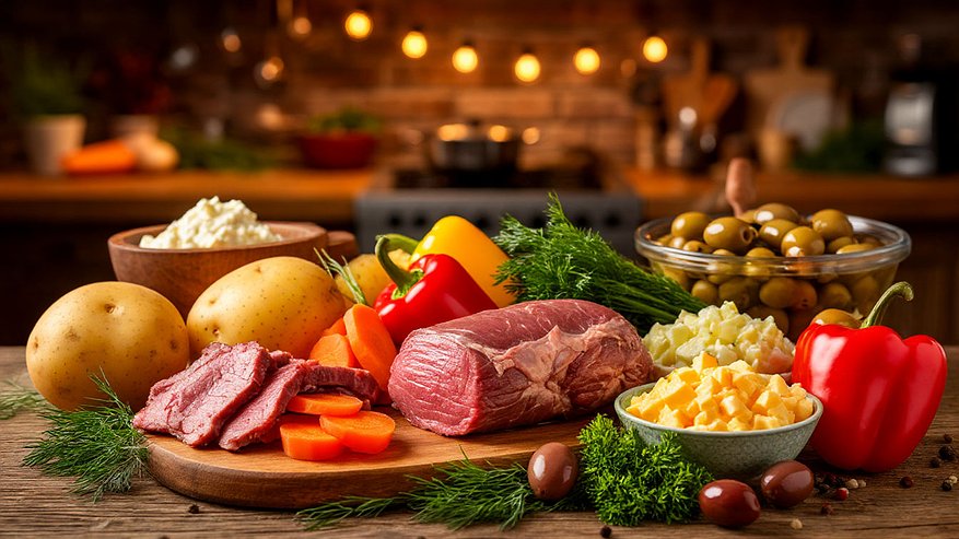 Главная картинка новости: Что поставить на новогодний стол-2026, чтобы Огненная Лошадь не брыкалась