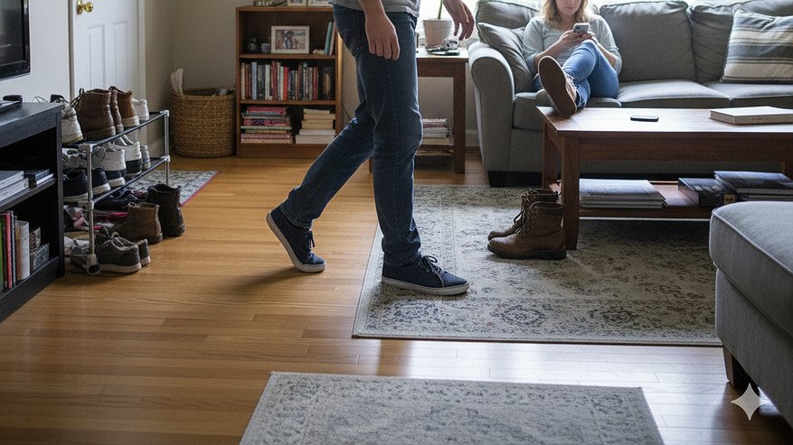 Главная картинка новости: Почему американцы ходят дома в грязной обуви, но их ковры остаются чище наших