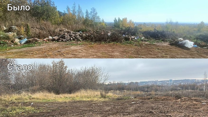 Главная картинка новости: В Елабуге ликвидировали незаконную свалку