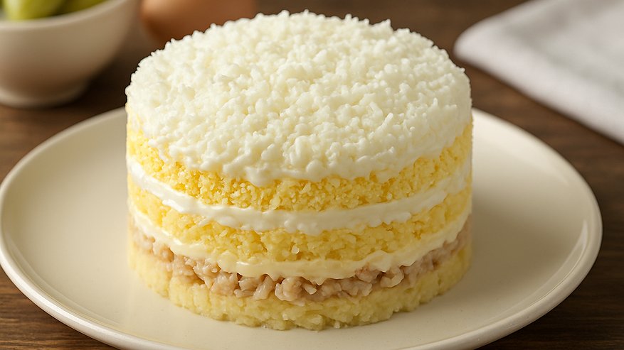 Главная картинка новости: Этот нежнейший салат отодвинул на второй план «Оливье» и «Сельдь под шубой»: съедается гостями за пару минут