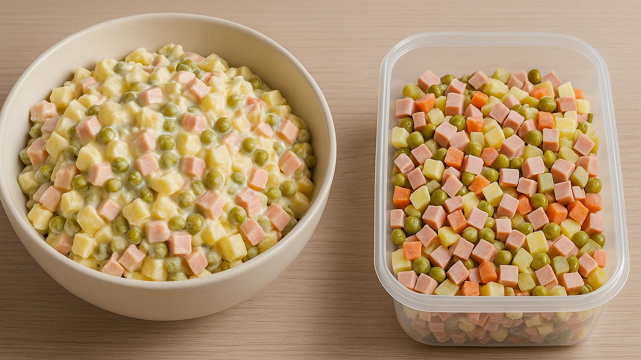 Главная картинка новости: Сколько хранится салат "Оливье" в холодильнике? Запомните раз и навсегда