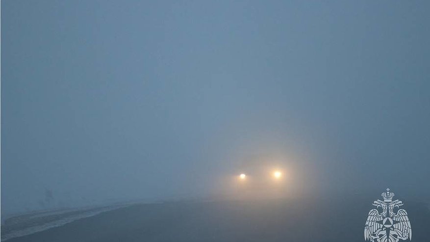 Главная картинка новости: Водителей Татарстана предупредили о плохой видимости на дорогах из-за тумана