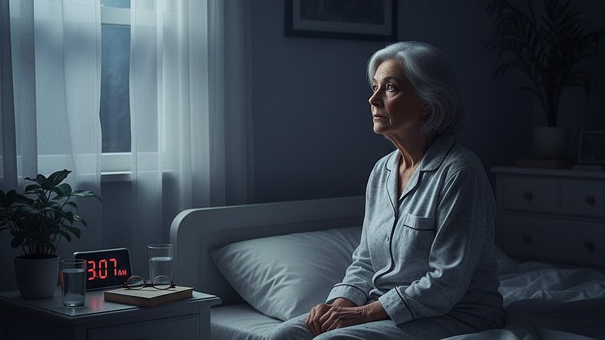Главная картинка новости: Почему пожилые люди просыпаются в 3 часа ночи? Что это на самом деле значит