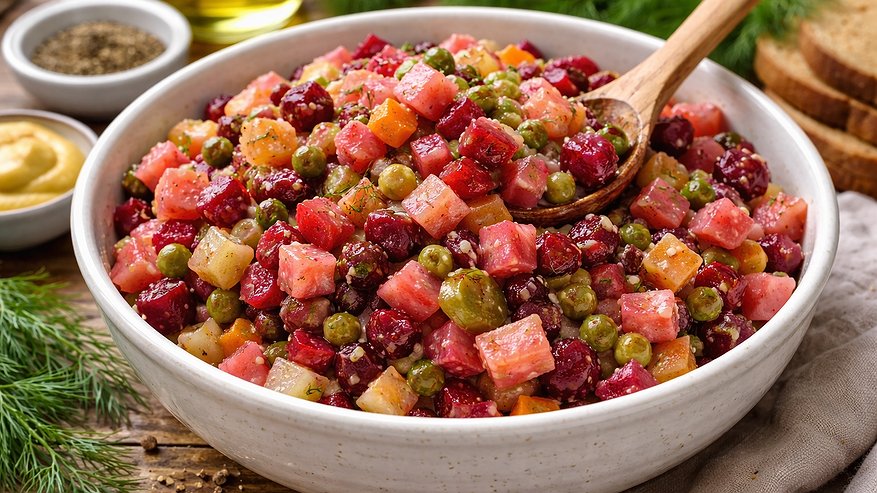 Главная картинка новости: Почему в советских столовых винегрет был вкуснее — эта заправка заставит полюбить его даже тех, кто раньше морщился