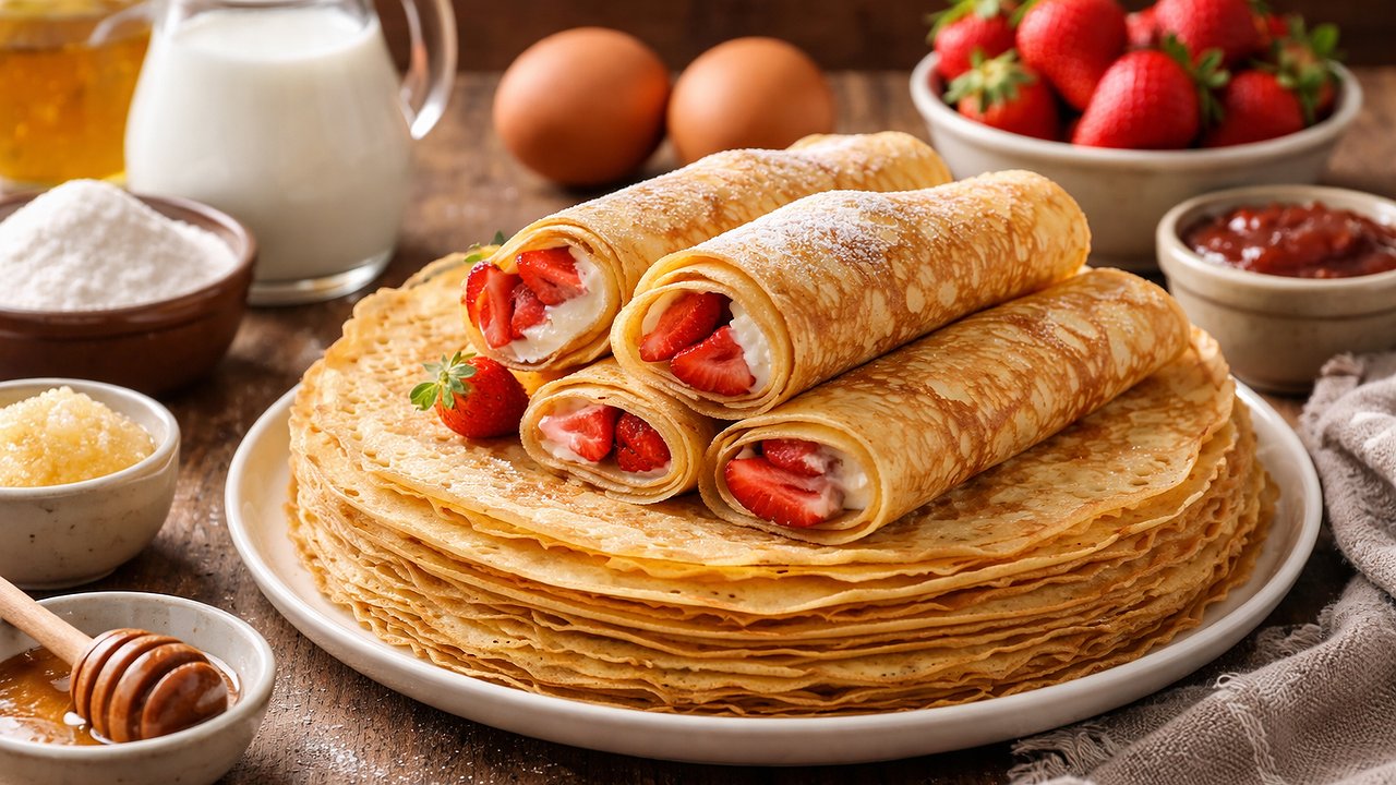 Главная картинка новости: На Масленицу пеку только эти блины: пропорции выверены до грамма — получаются у каждого