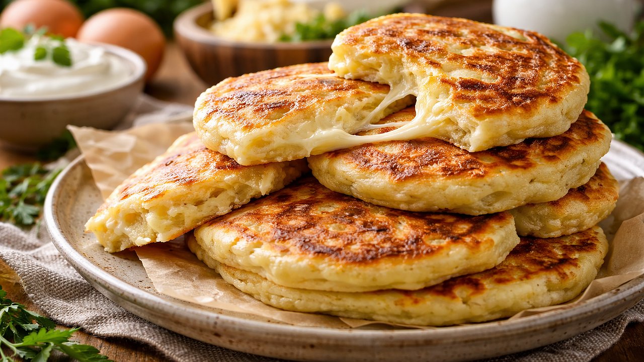 Главная картинка новости: Ленивые хачапури на кефире за 10 минут — быстрый завтрак, который выручает всегда