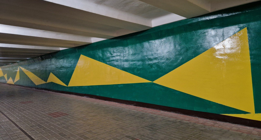 Подземный переход у «Парка Победы» получил новое оформление