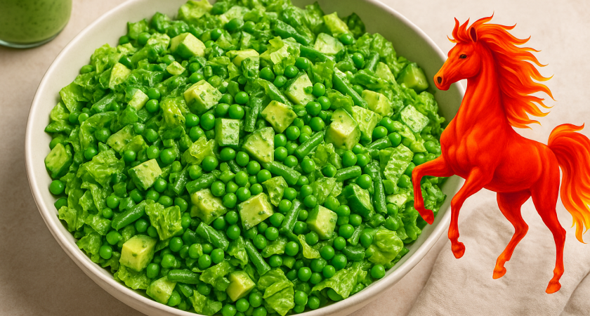 «Оливье» Огненной Лошади не по нраву: готовим на Новый год салат «Пастбище»