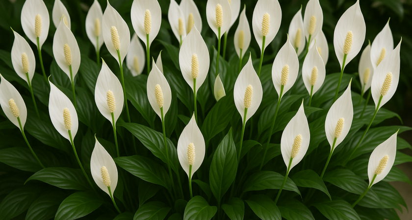 Угостила спатифиллум, и он зацвел как бешенный: как стимулировать гонку цветоносов