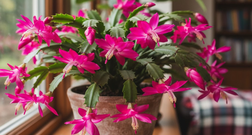 Добавила всего 4 капли в воду — и декабрист радует всю зиму: бутоны прут без остановки