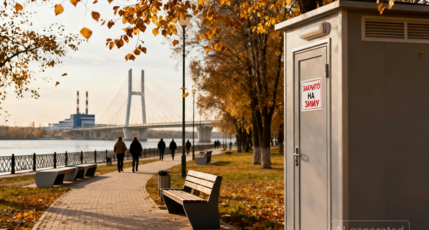 Челнинцам объяснили, почему туалет в парке «Прибрежный» не может работать круглый год