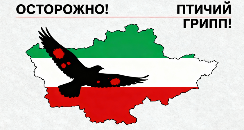 В Татарстане ввели 100-километровую зону наблюдения из-за вспышки птичьего гриппа в Лениногорском районе