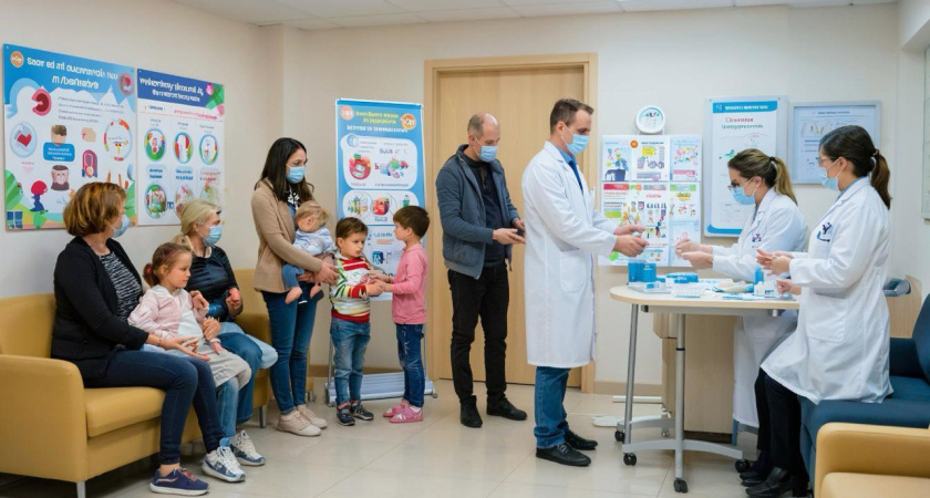 Почти всех детей в Набережных Челнах уже привили от гриппа