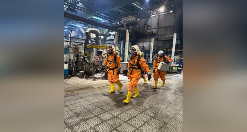 На литейном заводе «КАМАЗа» успешно провели антитеррористическую тренировку, справившись со взрывом и пожаром