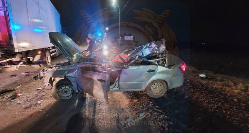 В Альметьевском районе водитель Lada погиб в столкновении с грузовиком