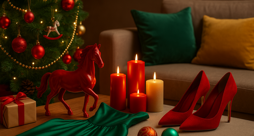 В чем встречать год Красной Огненной Лошади? Выбираем цвета нарядов, украшений и декора