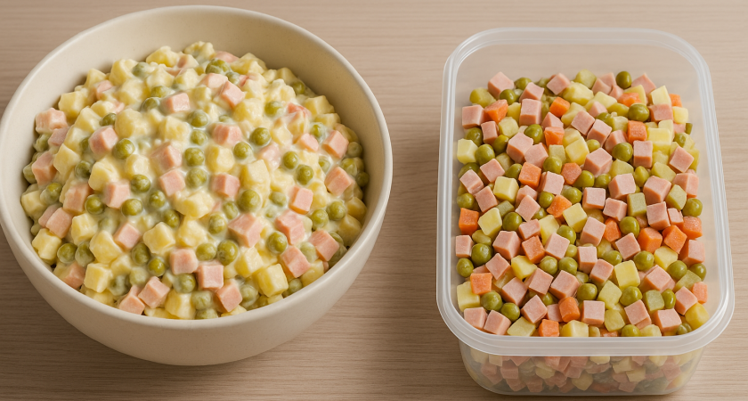 Сколько хранится салат "Оливье" в холодильнике? Запомните раз и навсегда