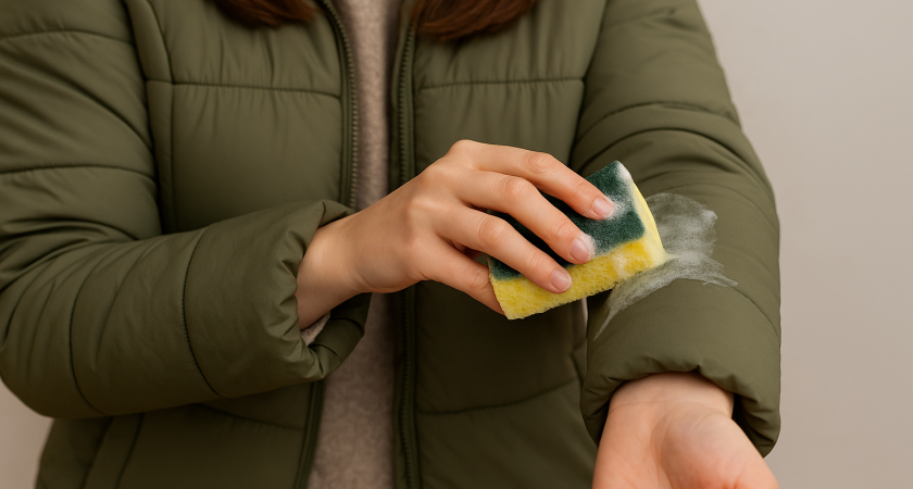 Пуховик в стиралке не портим: пятна и загрязнения быстро удалит раствор с кухни — замена химчистке