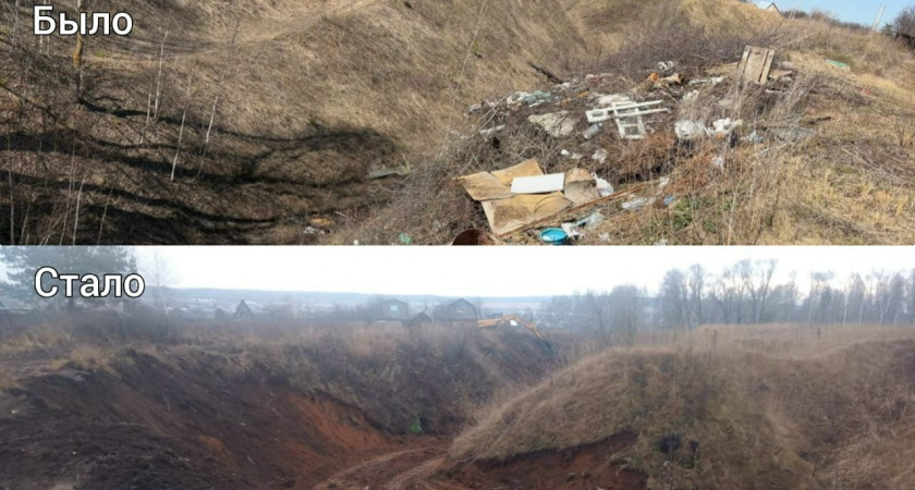 В Нижнекамском районе ликвидировали крупную несанкционированную свалку