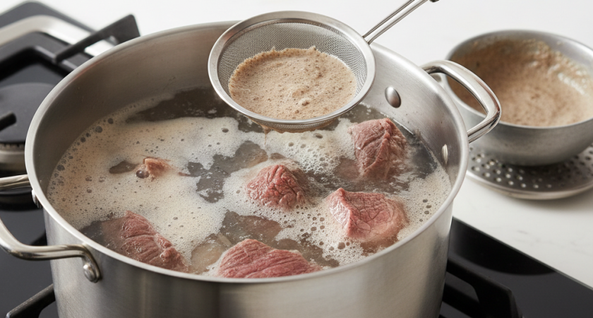 Нужно ли снимать пенку при варке мяса – запомните раз и навсегда