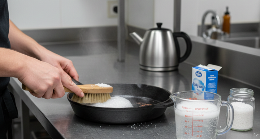 Как в лучших ресторанах моют жирные сковородки без химии: посуда идеально чистая и безопасно для домашних
