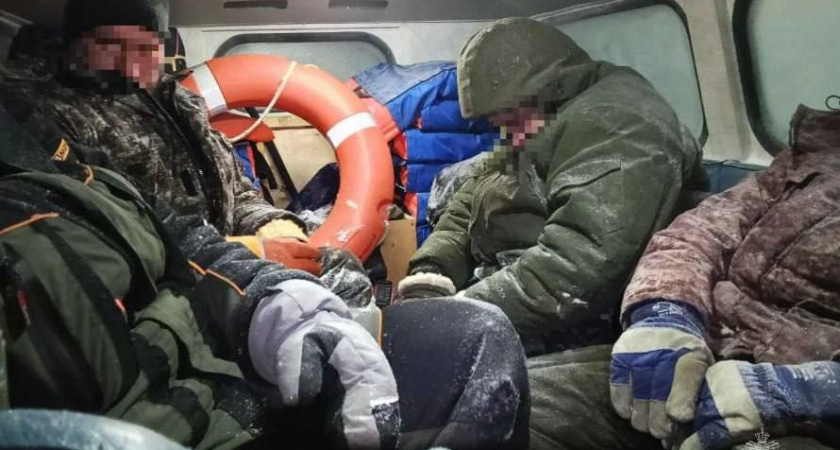 Шестерых рыбаков сняли со льдины на реке Ик в Татарстане