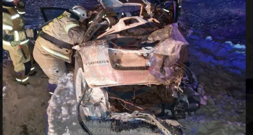 Лобовое столкновение с грузовиком в Альметьевском районе унесло жизнь человека