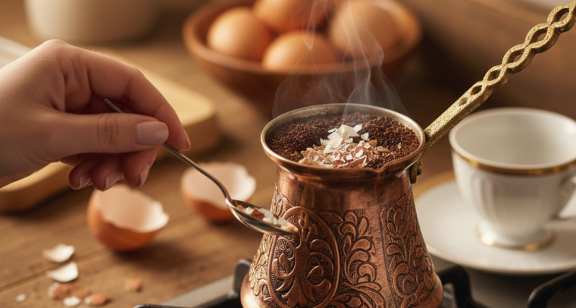 Для чего хитрые хозяйки добавляют скорлупу яиц, когда варят кофе: попробуйте, результат вас удивит