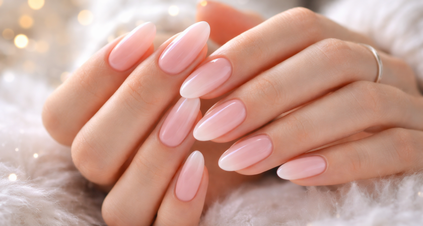 Маникюр «клубничное молоко» - главный фаворит зимы и весны 2026