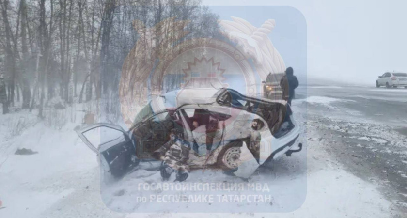 Водитель и пассажир «Лады» погибли в ДТП в Нижнекамском районе