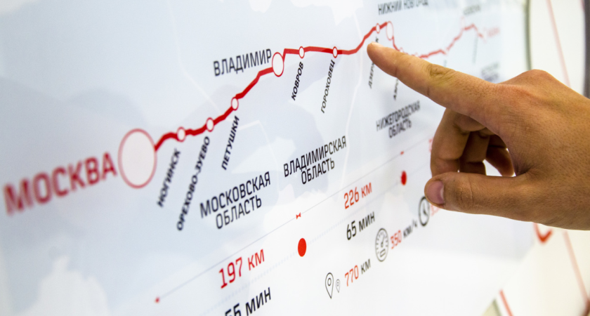Проект высокоскорстной магистрали Москва — Казань в марте покажут Путину