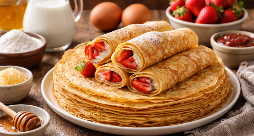 На Масленицу пеку только эти блины: пропорции выверены до грамма — получаются у каждого