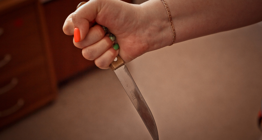 В Челнах 59-летняя женщина напала на сына с ножом