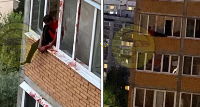 В Татарстане полицейские спасли пьяного мужчину от падения с тринадцатого этажа