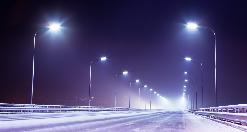 На магистральных дорогах и бульварах заменено 82,5% светильников