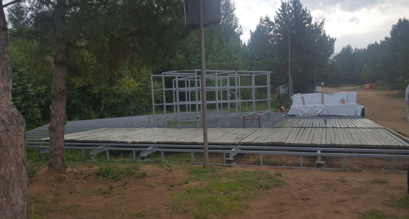 Ремонт в парке Прибрежный идет полным ходом