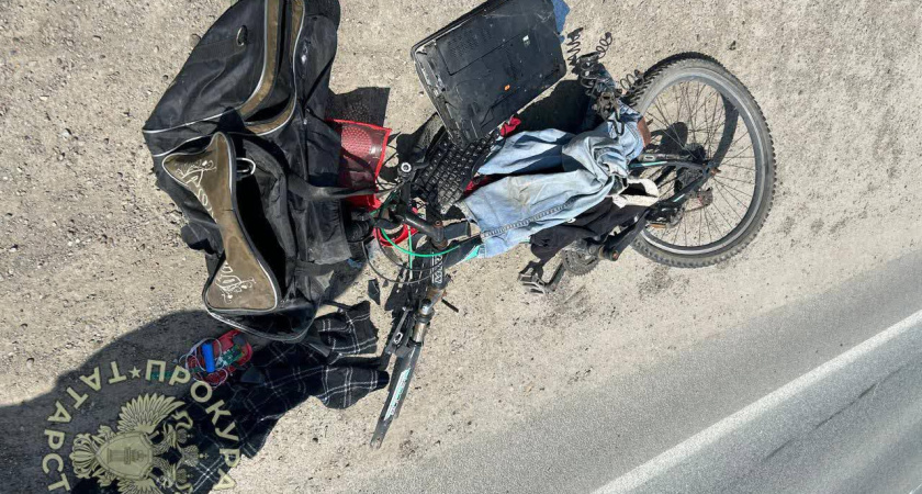 В Тукаевском районе насмерть сбили велосипедиста (фото)